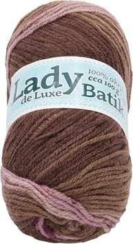 Lady de Luxe BATIK 100 g – 606 ružová, hnedá