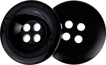 Gombíky Žirovnice Gombík 3 cm čierny, 349898, súprava 3 ks