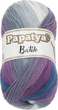 Bellatex Papatya Batik 100g, 554-31 sivá, biela, fialová