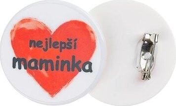 Gombíky Žirovnice Odznak „NAJLEPŠIA MAMIČKA“