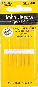 BELLATEX G – Ihly ručné pre zle vidiacich č. 4 – 8, 6 ks/karta