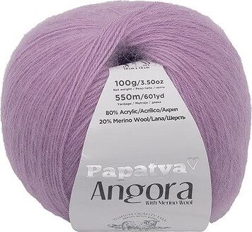 Bellatex Angora Merino Papatya 100g, 5410 fialová