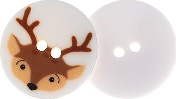 Gombíky Žirovnice Gombík 1,5 cm jeleň 349892GG, súprava 6 ks