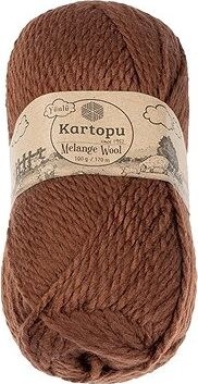 BELLATEX Melange Wool 100 g – 1892 hnedá