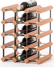 Raxi Classix 3015H Stojan na 15 lahví z oceli a masivního dřeva