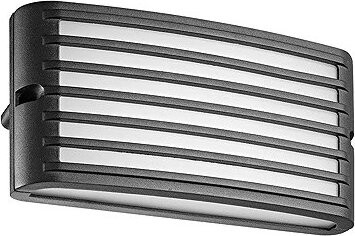 Luxera Prezent Pluto LED 9 W IP54, venkovní nástěnné svítidlo, černé