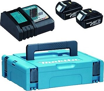 MAKITA Sada Li-ion LXT 18V 2 × akumulátor 3,0 Ah BL1830B + nabíječka DC18RC + Makpac