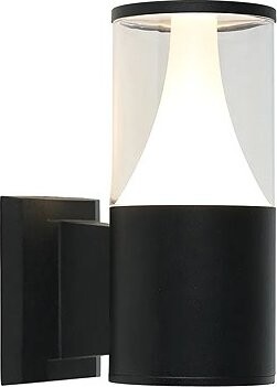 Luxera Prezent Sera LED 7 W IP54, venkovní nástěnné svítidlo, černé