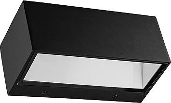 Luxera Prezent Tanuk LED 9 W IP54, venkovní nástěnné svítidlo, černé