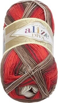 DIVA batik 100 g – 4574 biela, béžová, vínová