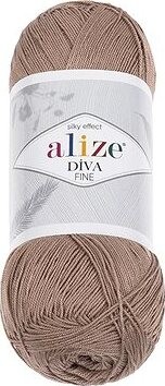 Vlnika Diva Fine 100 g, 167 kávová