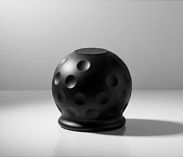 PREXIM Kryt ťažného zariadenia gumový čierny