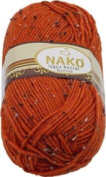 Tweed 100 g – 4081 červená s nopkami