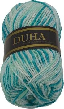 Dúha 50 g – 294 biela, tyrkysová, modrá