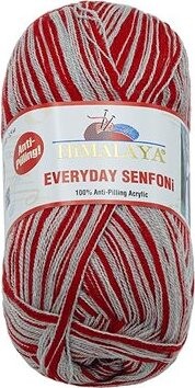 BELLATEX sro Priadza Everyday Senfoni 100 g - 71022-13 červenošedá