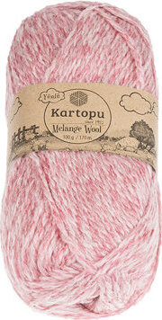 BELLATEX Priadza Melange Wool 100 g - 9004 melír ružový