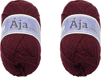 BELLATEX SET 2 ks Priadza Ája NGM 50 g, 935 vínová