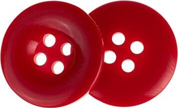 Gombíky Žirovnice Gombík 2,5 cm červený, 366287F, súprava 3 ks