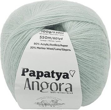 Bellatex Angora Merino Papatya 100g, 5820 sv. mint