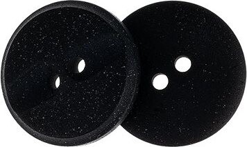 Gombíky Žirovnice Gombík 2,3 cm čierny s vrúbkami, 349894G, súprava 3 ks