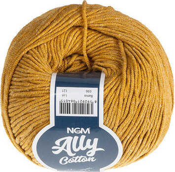 BELLATEX Priadza Ally cotton 50 g - 036 horčicová