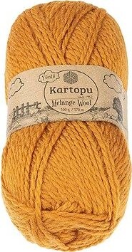 BELLATEX Melange Wool 100 g – 1854 horčicová