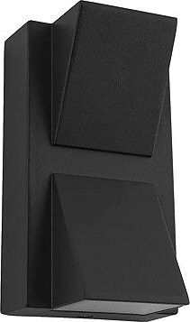 Luxera Prezent Nautic LED 2 × 3 W IP44, venkovní nástěnné svítidlo, černé