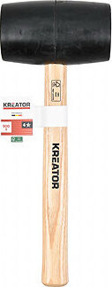KREATOR Palička gumová, černá, dřevěná násada 900 g KRTH90603