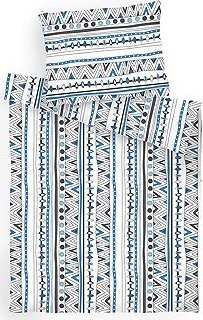 Dadka Povlečení bavlna 140 × 200 cm, 70 × 90 cm, Indián denim