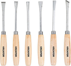 KREATOR Dláto mini na dřevo sada 6 ks KRTH23203