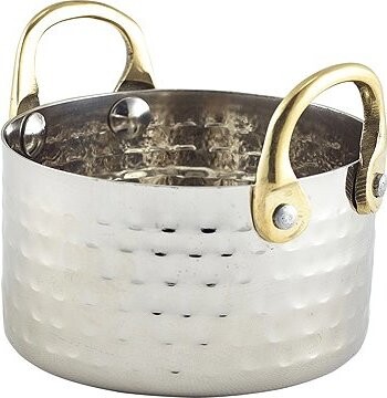 GENWARE Servírovacia miska nerezová, tepaný povrch, výška 50 mm, priemer 92 mm