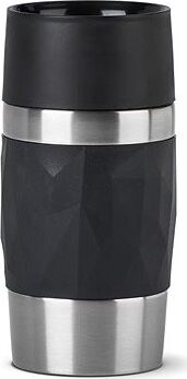 Tefal Cestovný hrnček 0,3 l COMPACT MUG čierny/nehrdzavejúca oceľ N2160110