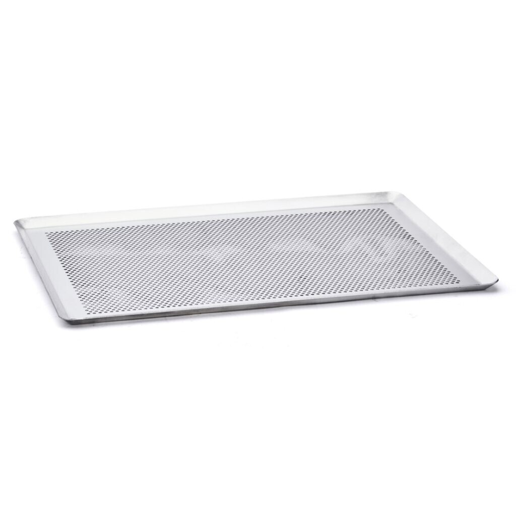 Plech na pečenie 40 x 30 cm, perforovaný, hliník, de Buyer