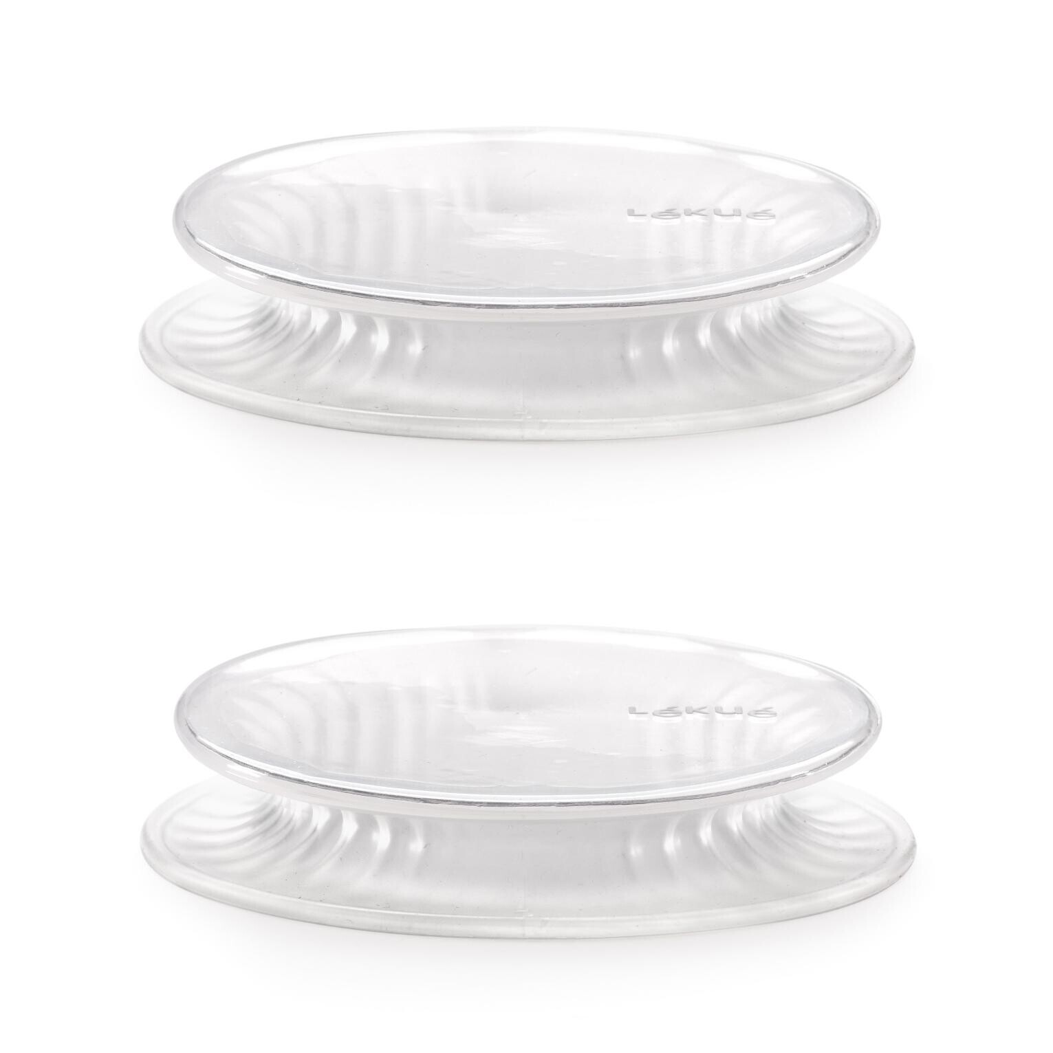 Naťahovacie viečko, sada 2 ks, priehľadné, silikón, Lékué