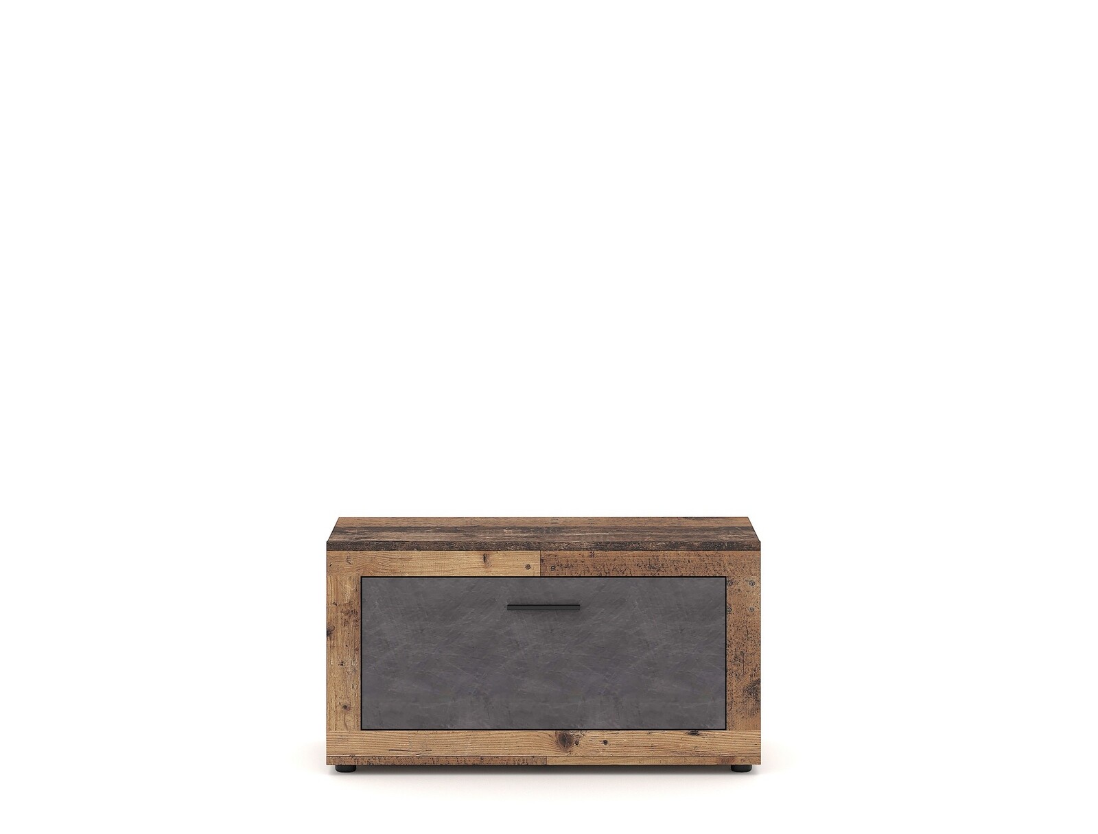 Botník Luna 90 cm dub Matera tmavý/šedý