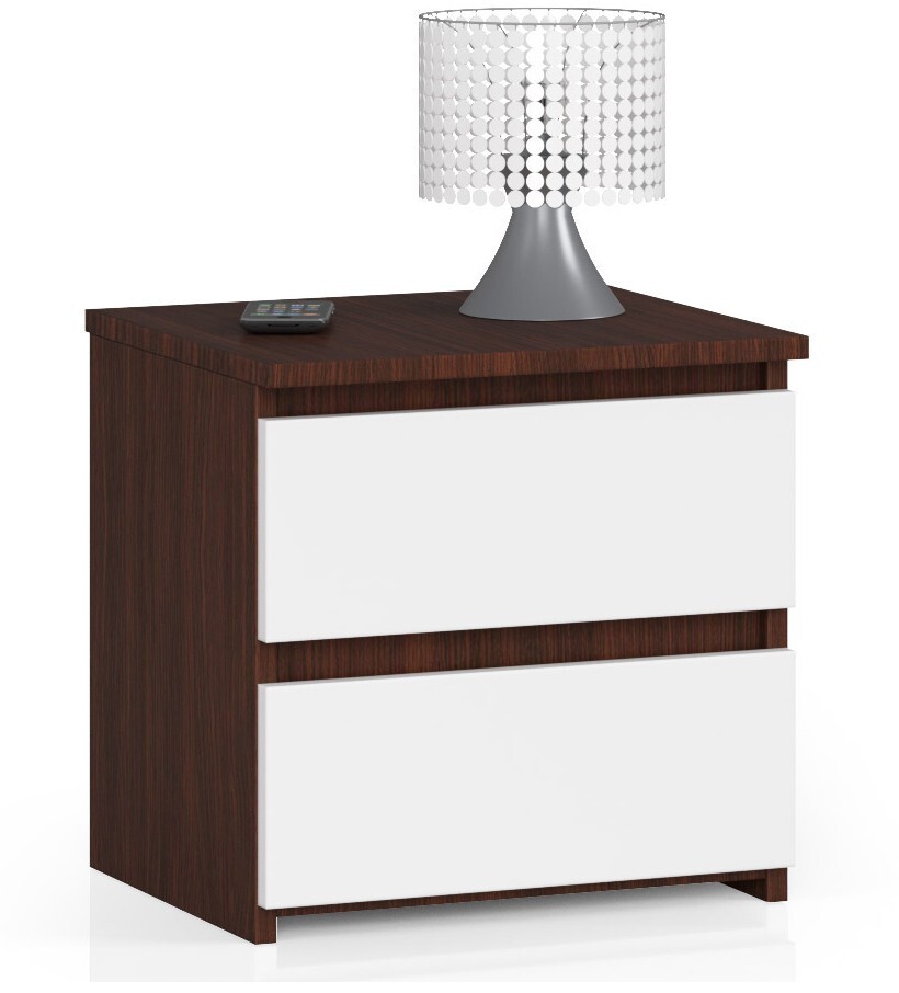 Nočný stolík CL2 40 cm wenge/biely
