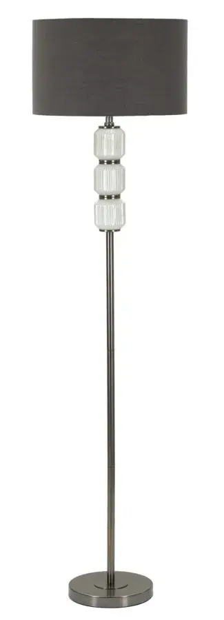 Stojací lampa Bright 164 cm šedá/bílá