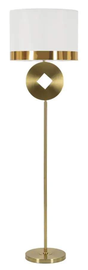 Stojací lampa Coiny 151 cm bílá/zlatá