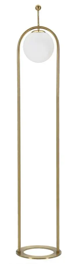 Stojací lampa Glamy 168 cm bílá/zlatá