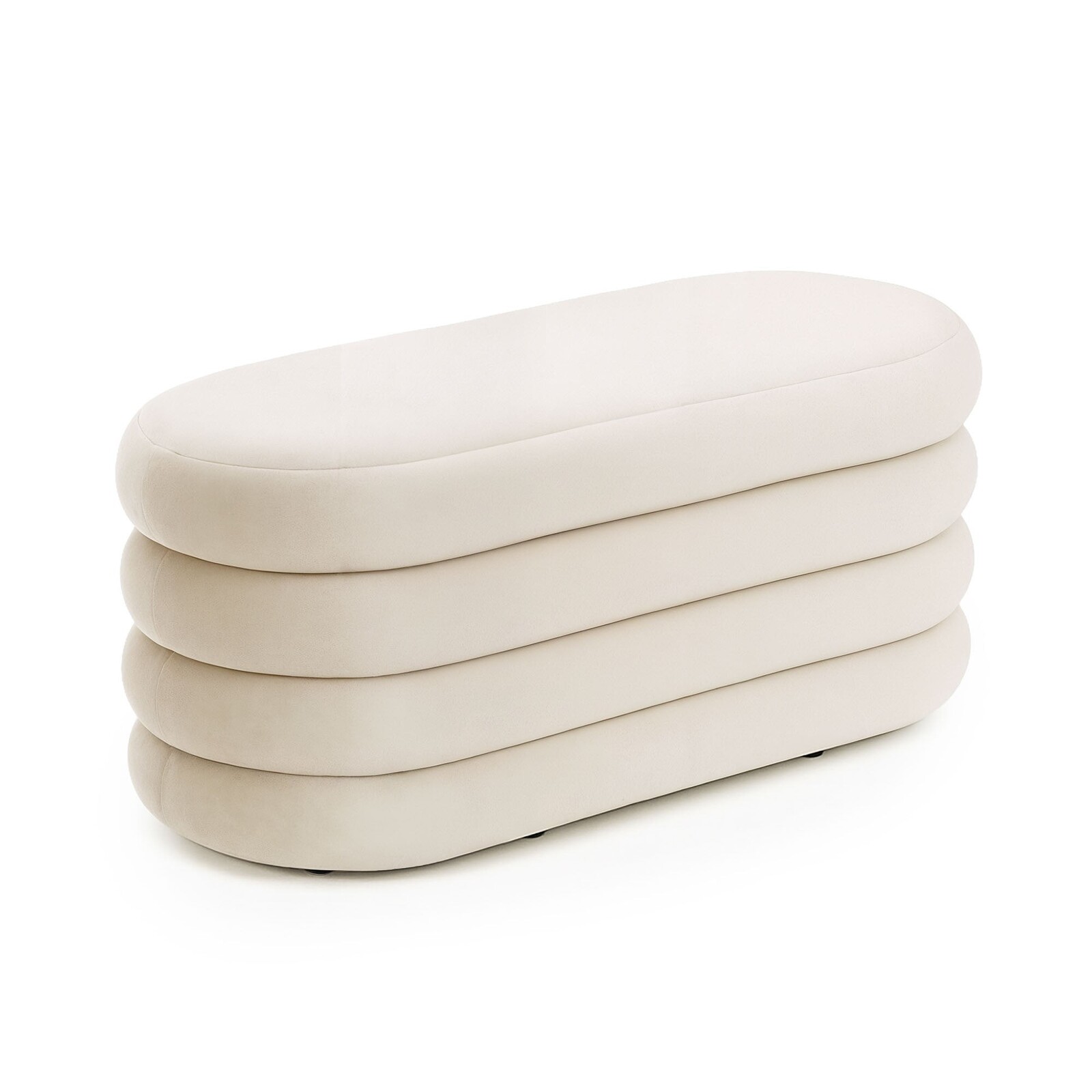 Taburet Puffo II krémový