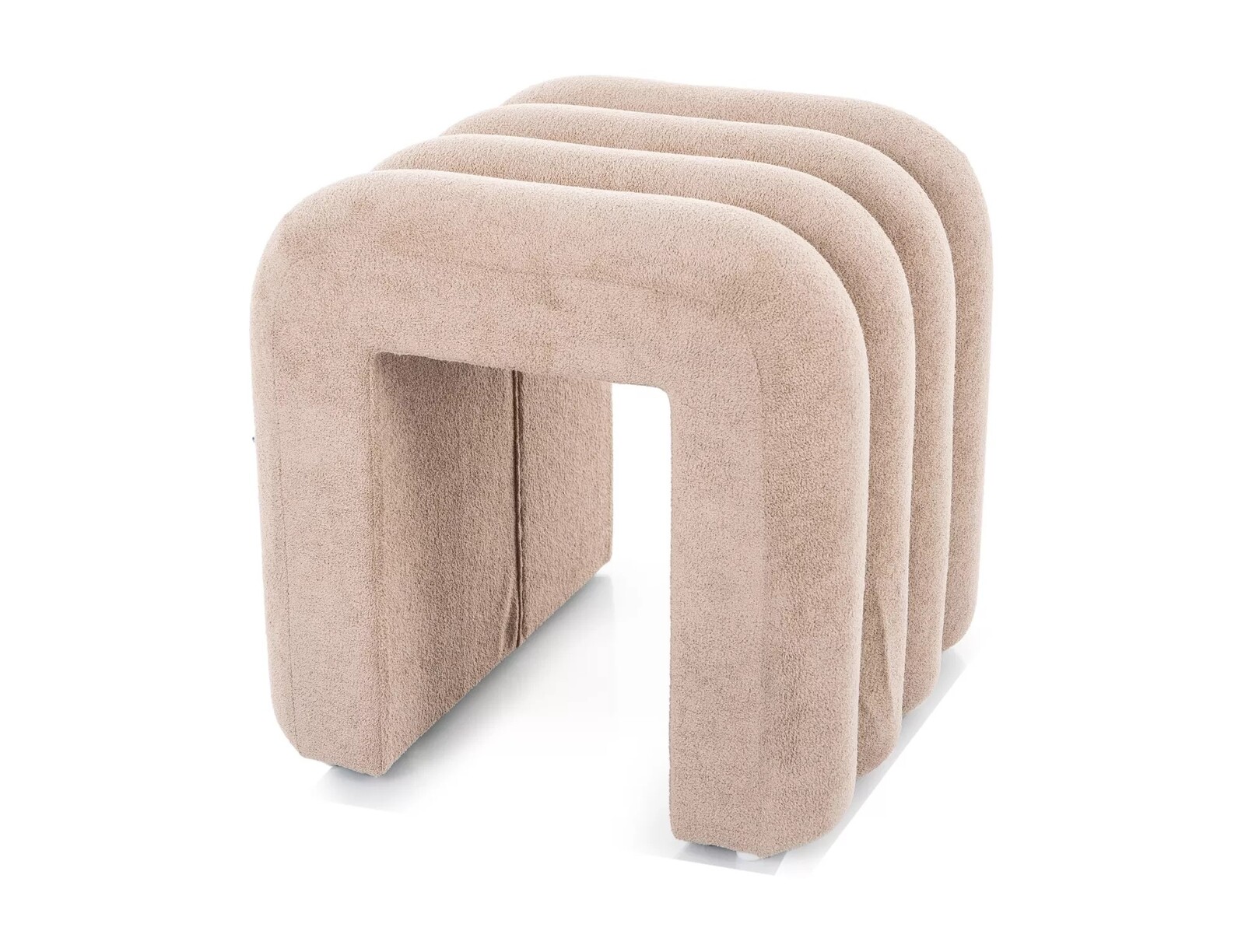 Taburet Tica tmavě béžový