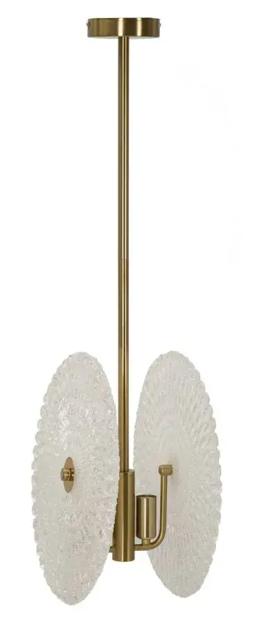 Závěsný lustr Glass 80 cm zlatý