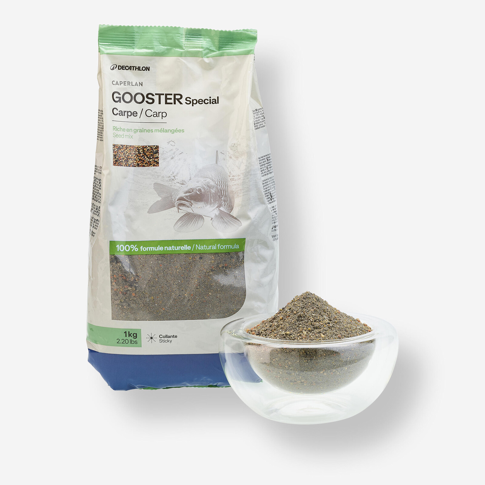 Rybárska návnada Gooster special carpe na lov kaprov 1 kg čierne