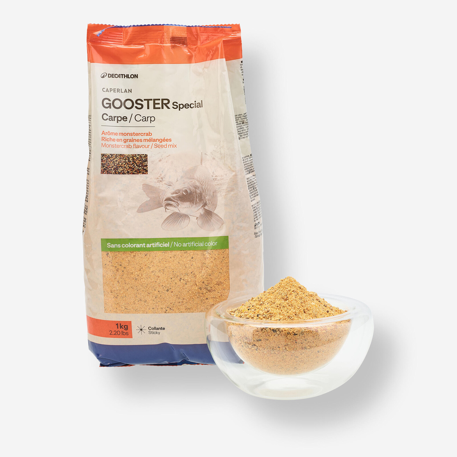 Rybárska návnada Gooster special carpe na lov kaprov 1 kg oranžová