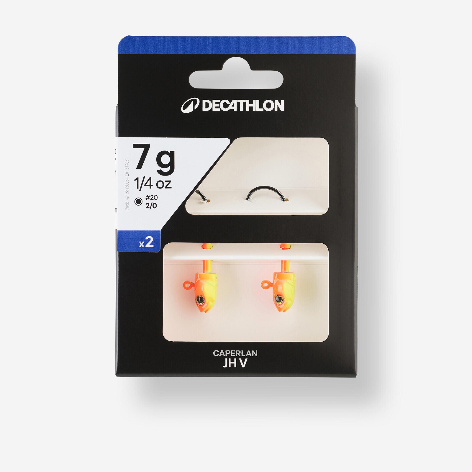 Hlavičky na lov s mäkkými nástrahami klasicky alebo vertikálne JH V Fluo