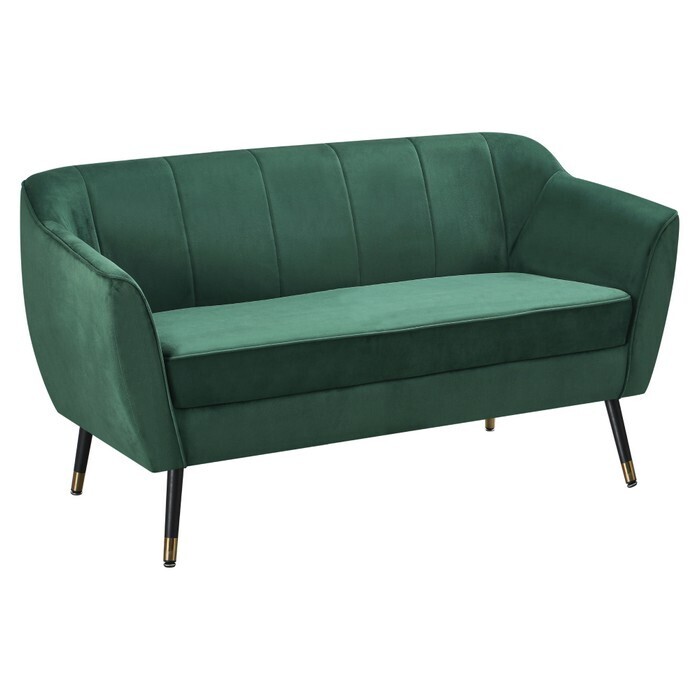 KONDELA Vioda dvojsedačka zelená