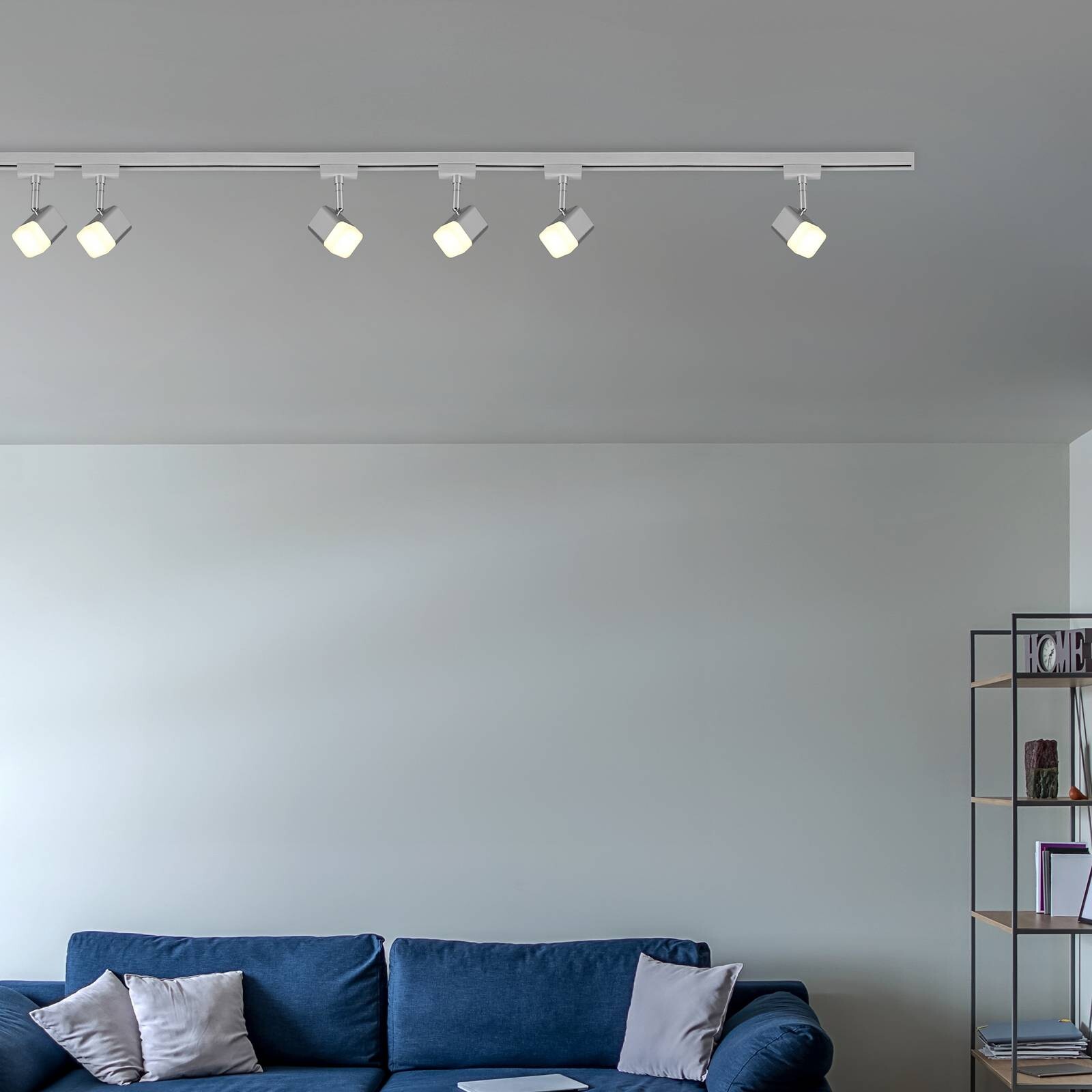 Sada koľajníc DUOline Roubaix, titán, 2 m, 6-pl. LED 2-fázová