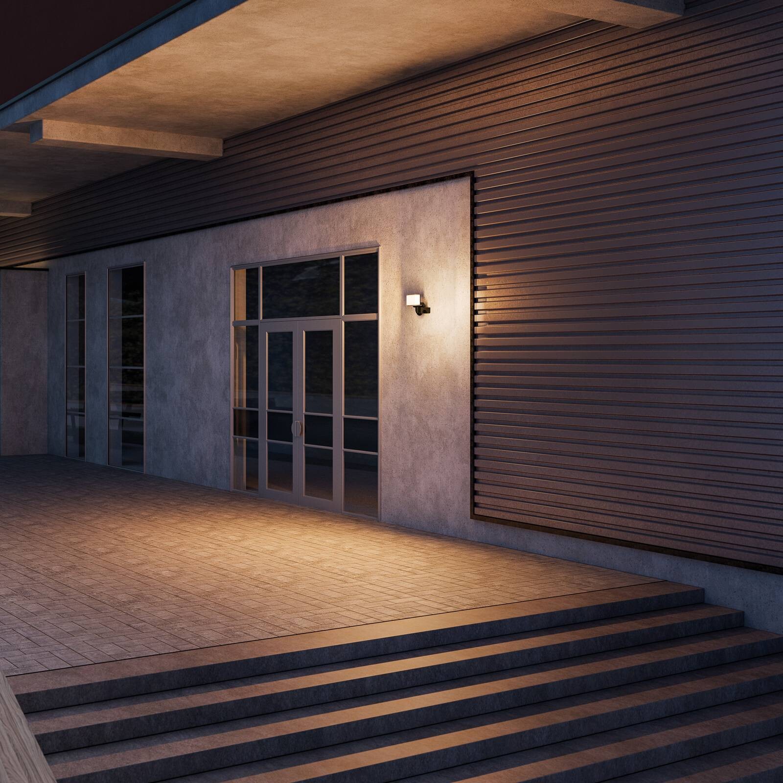 STEINEL Senzorové vonkajšie nástenné svietidlo XLED PRO Expanse SC, biela IP54