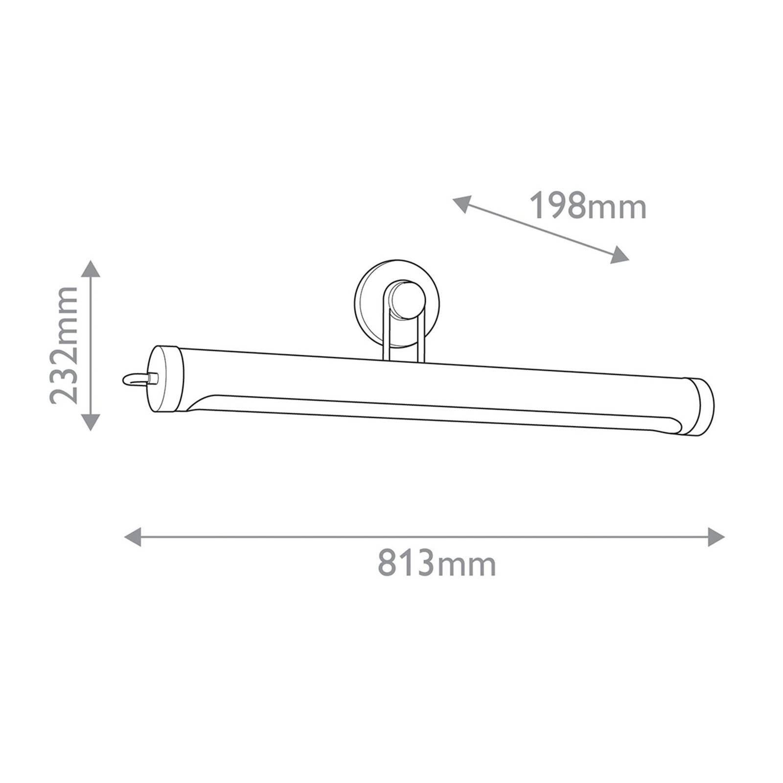 Nástenné svetlo WYNWOOD, bronzové, šírka 81 cm, kov, 2 x E27