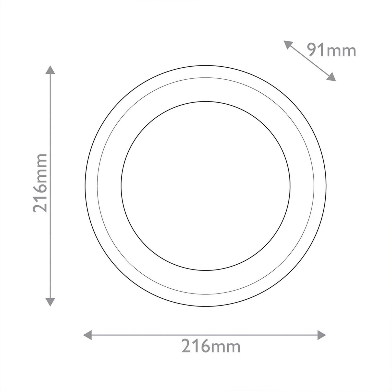 LED nástenné svetlo ALONSO, mosadz, Ø 22 cm kov/sklo/alabaster